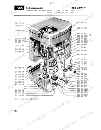 Схема №1 DE 80 с изображением Винт Aeg 8997553060236